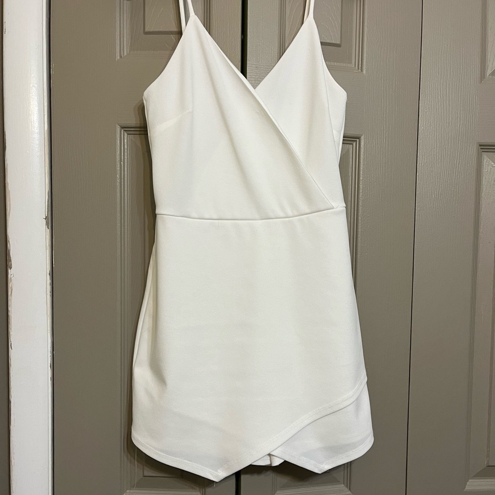 Blue Blush boutique white romper